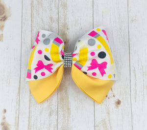 Back to school Peek-a-boo Bow